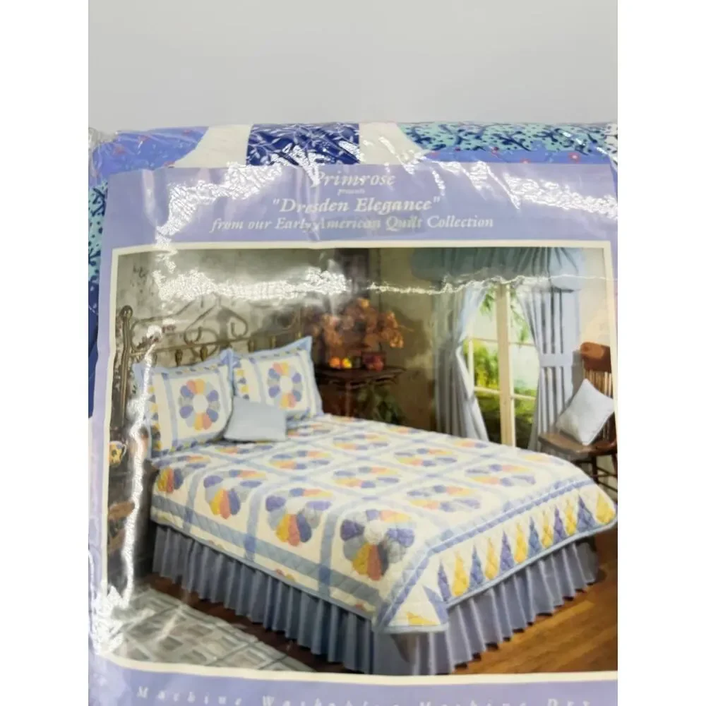 Primrose Dresden Elegance Full Quilt Floral Cotton Blend USA New Sealed